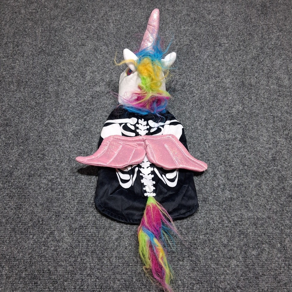 Pet Apparel Day of the Dead Dog Costume Unicorn Skeleton XS Breed‎
